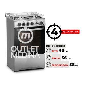 COCINA 4 QUEMADORES MADEMSA 795 XF
