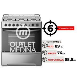 COCINA 6 QUEMADORES MADEMSA M 840 T