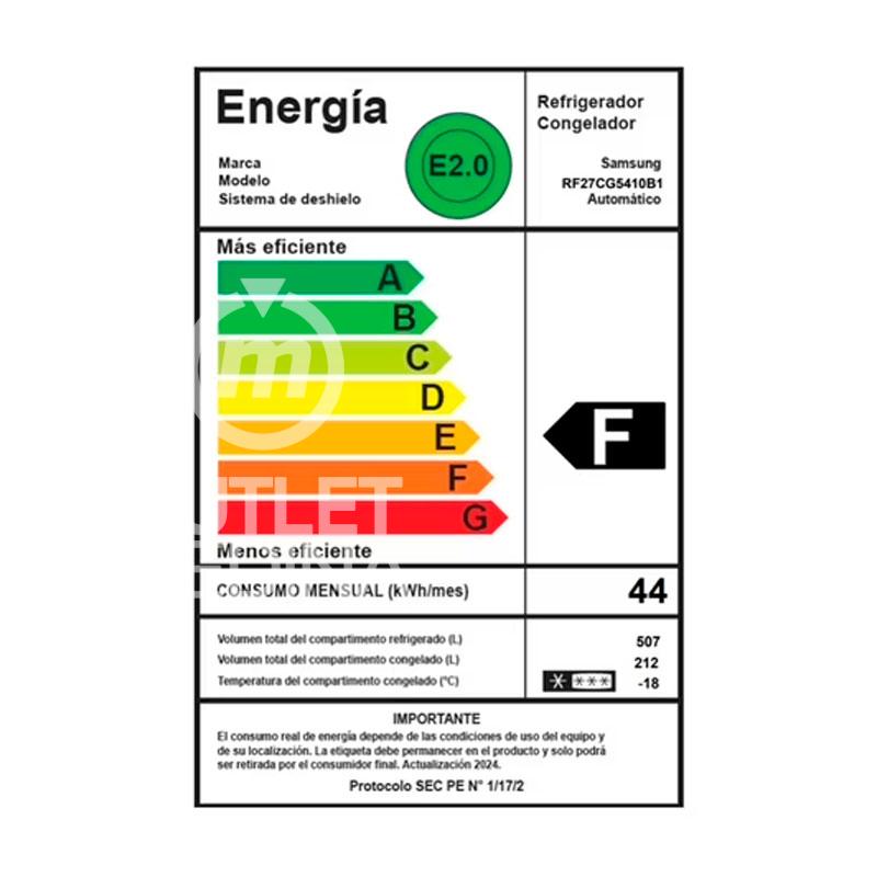 REFRIGERADOR FRENCH DOOR SAMSUNG RF27CG5410B1ZS