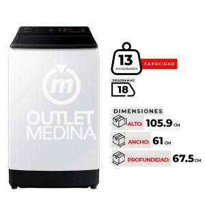 LAVADORA SAMSUNG WA13CG5441BWZS