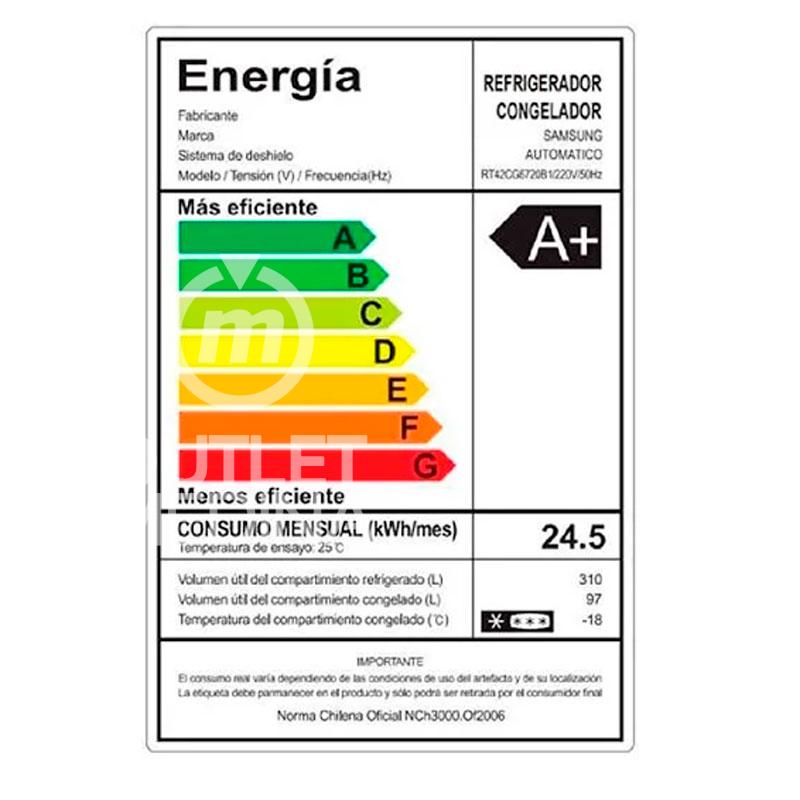 REFRIGERADOR NO FROST SAMSUNG RT42CG6720B1ZS