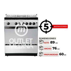 COCINA 5 QUEMADORES FENSA F 5500 PREMIUM