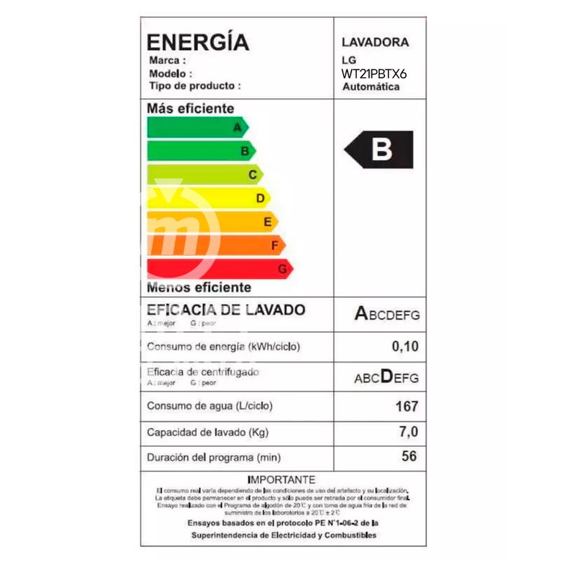 LAVADORA LG WT21EGTX6