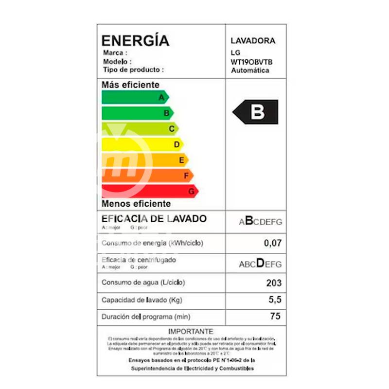 LAVADORA LG WT19OBVTB