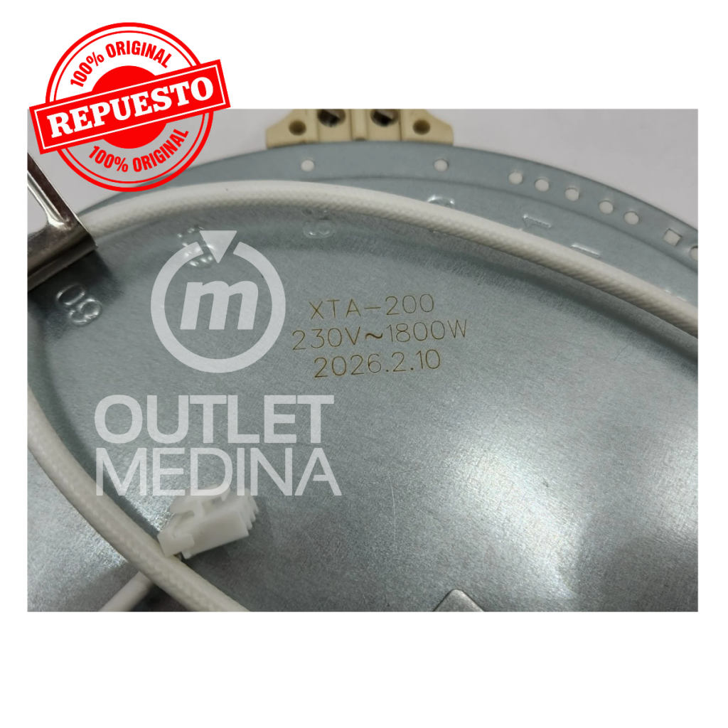 PLATO ELECTRICO 1800W ENCIMERA MADEMSA VM4TR